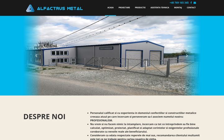 Screenshot of alfactrus.ro