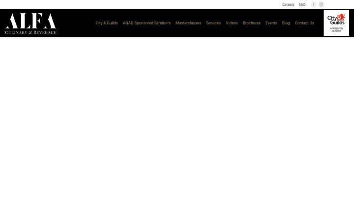 Screenshot of alfaculinary.cy