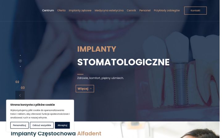 Screenshot of alfadent.pl