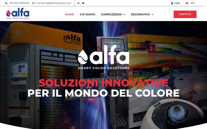 Screenshot of alfadispenser.com