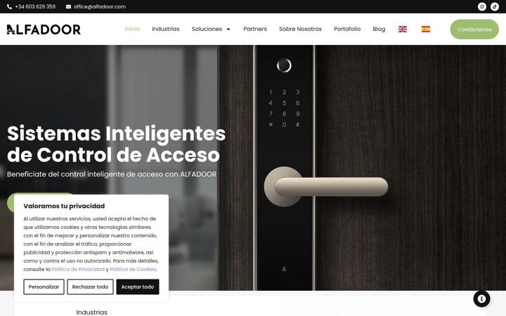 Screenshot of alfadoor.es