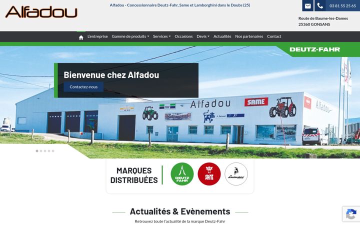 Screenshot of alfadou.fr