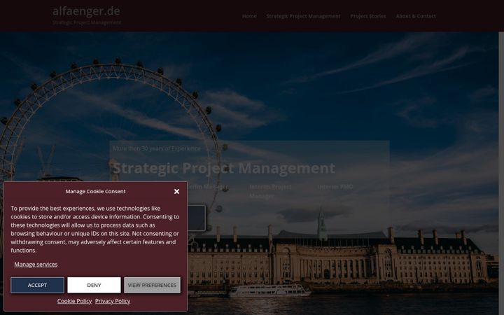 Screenshot of alfaenger.de