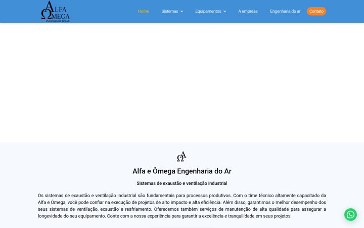 Screenshot ta' alfaeomegaengenharia.com.br