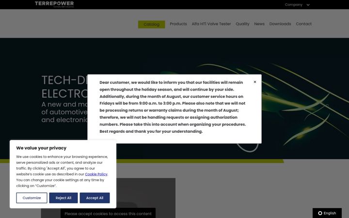 Screenshot of alfaeparts.com