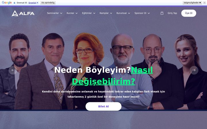 Screenshot ta' alfaetkinlik.com