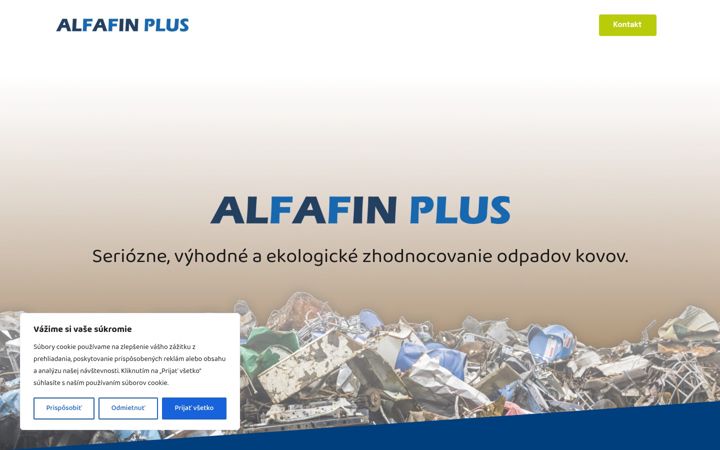Screenshot of alfafinplus.sk