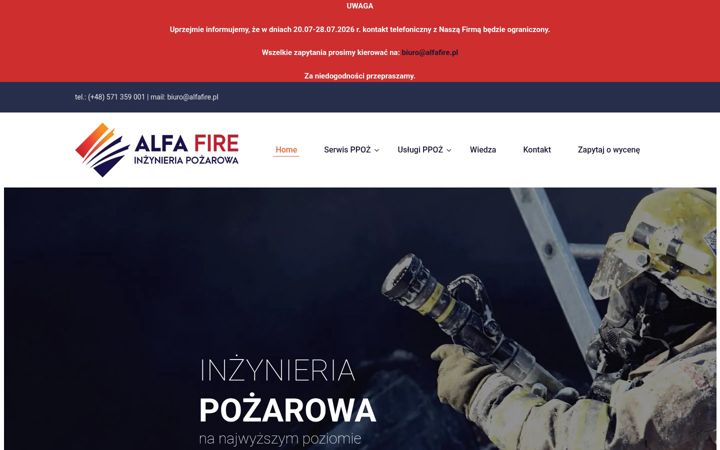 Screenshot of alfafire.pl