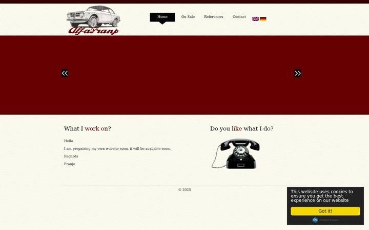 Screenshot of alfafranjo.com