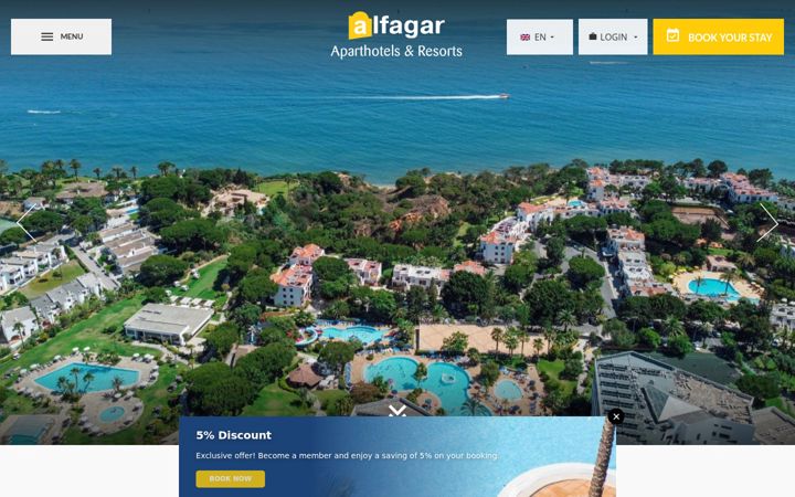 Screenshot of alfagar.com