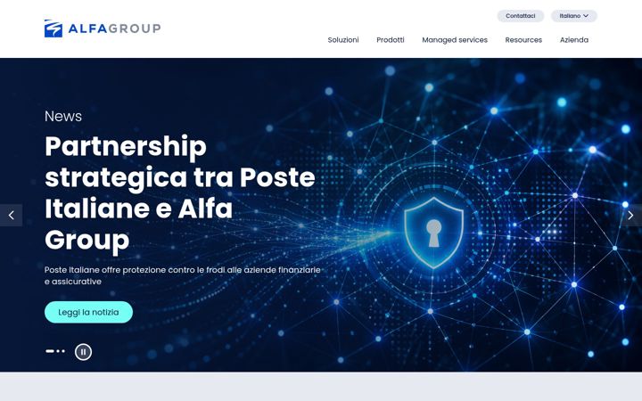 Screenshot ta' alfagroup.ai