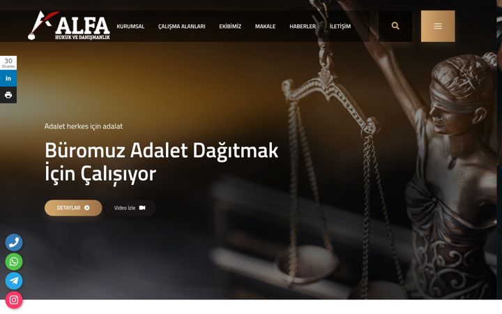 Screenshot of alfahukuk.org