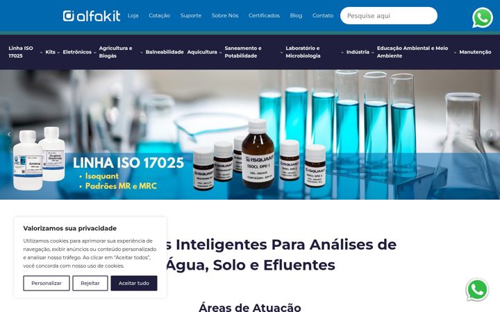 Screenshot of alfakit.com.br