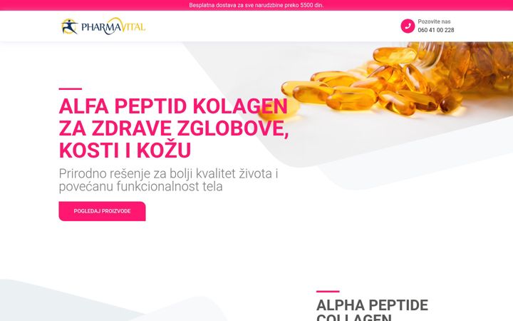 Screenshot of alfakolagen.rs