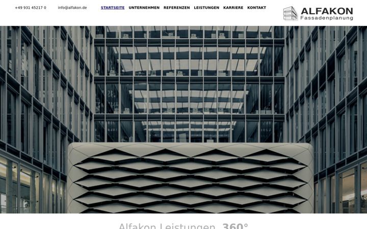 Posnetek zaslona alfakon-fassadenplanung.de