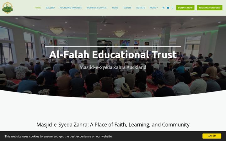 Screenshot of alfalah.nz