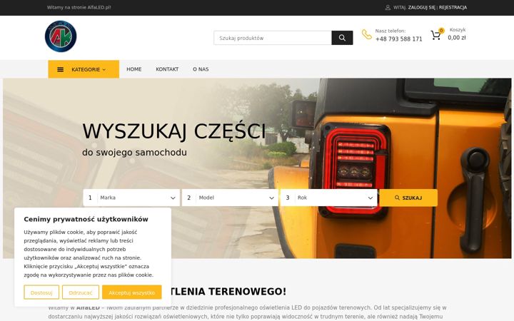 Screenshot of alfaled.pl