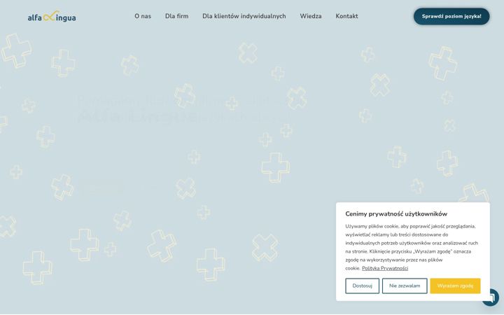 Screenshot of alfalingua.pl