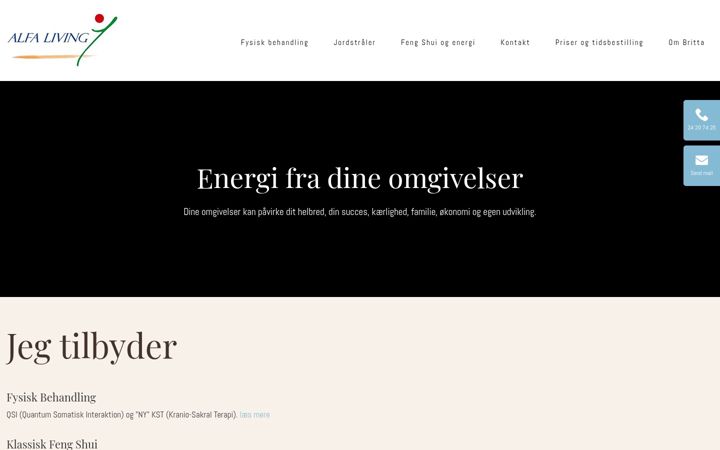 Screenshot of alfaliving.com