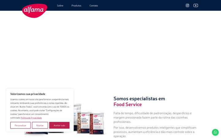 Screenshot of alfama.com.br