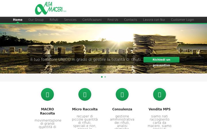 Screenshot of alfamacerispa.it