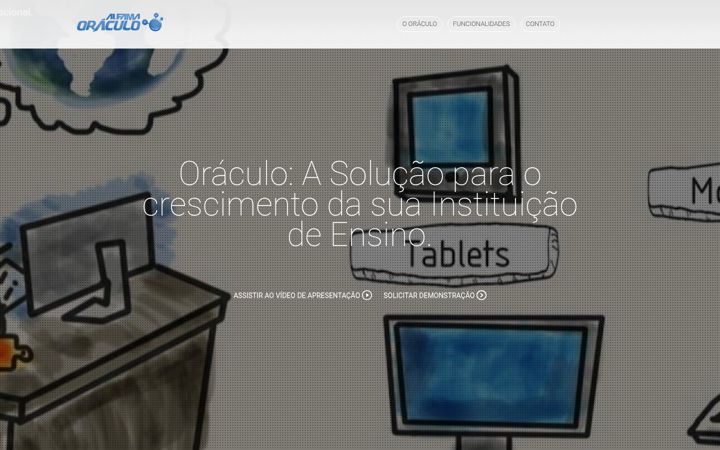 Screenshot of alfamaoraculo.com.br
