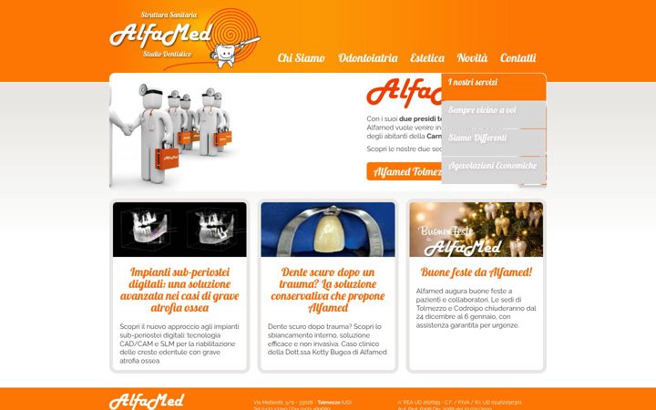 Screenshot of alfamedfvg.it