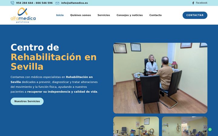 Screenshot ta' alfamedica.es
