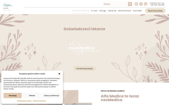 Screenshot of alfamedicakoscielna.pl