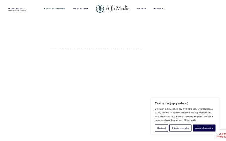 Screenshot ta' alfamedis.pl