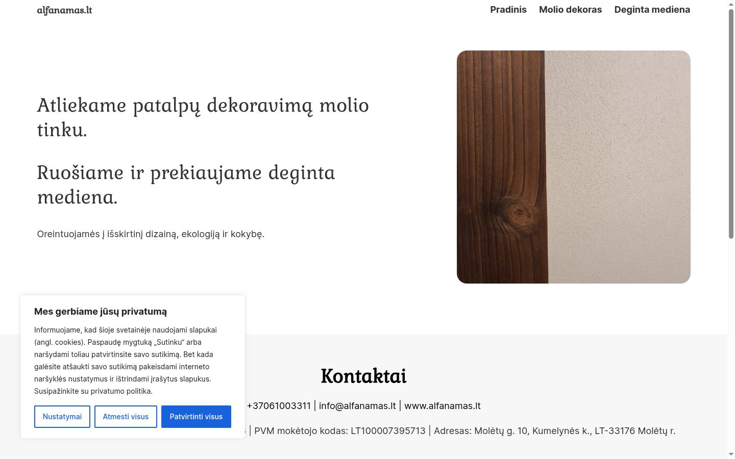 Snímka obrazovky banera súhlasu zobrazeného pred akoukoľvek interakciou
