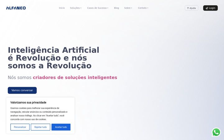 Screenshot di alfaneo.ai
