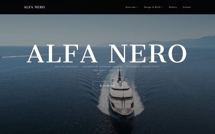 Screenshot of alfaneroyacht.com
