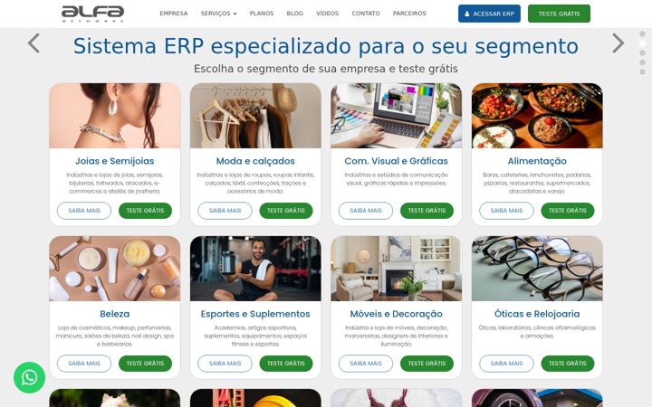 Screenshot ta' alfanetworks.com.br