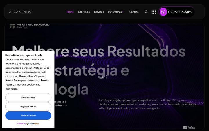 Screenshot di alfanexus.com.br