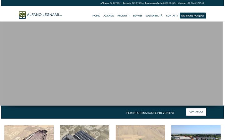 Screenshot of alfanolegnami.com