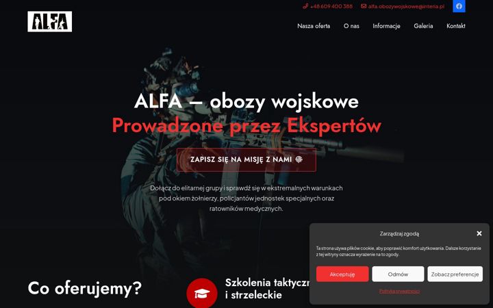 Screenshot di alfaobozy.pl