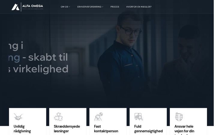 Screenshot of alfaomega.dk
