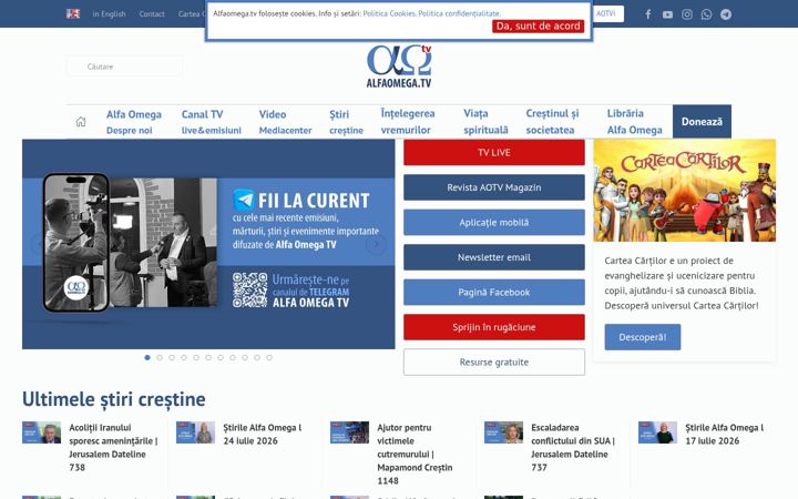 Screenshot of alfaomega.tv