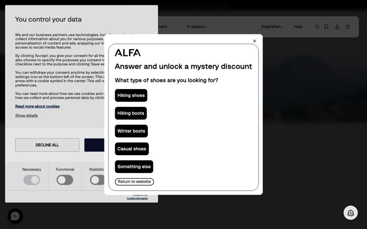 Screenshot of alfaoutdoor.com