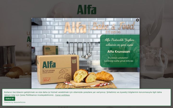 Screenshot of alfapastacilik.com.tr