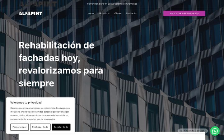 Screenshot of alfapint.com