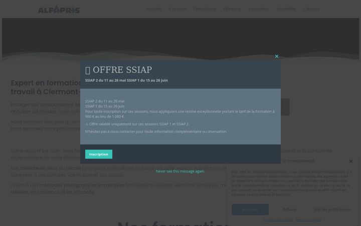 Screenshot of alfapris.fr