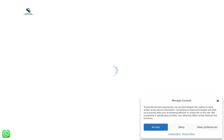 Screenshot di alfarahadz.com