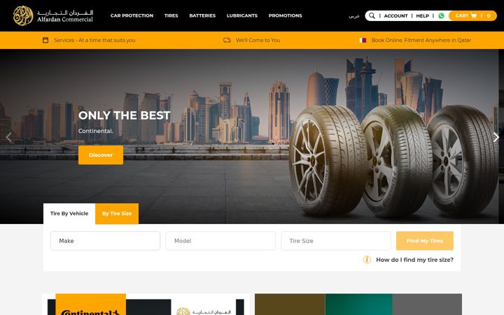 Screenshot of alfardancommercial.com