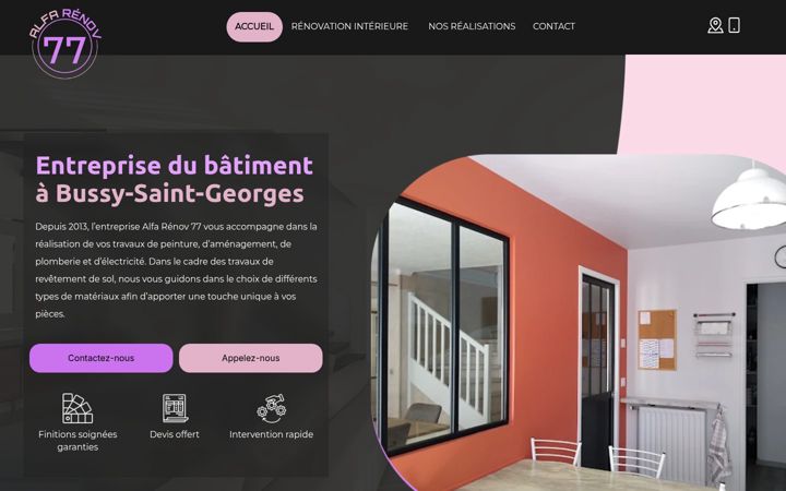 Screenshot of alfarenov77.fr