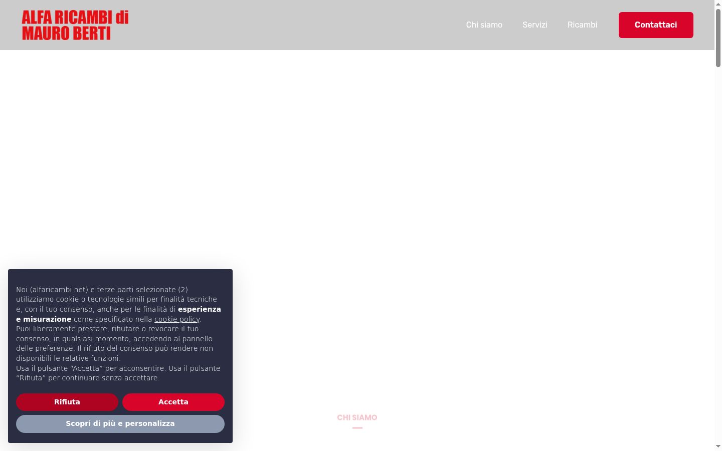 Screenshot des Einwilligungsbanners vor jeglicher Interaktion