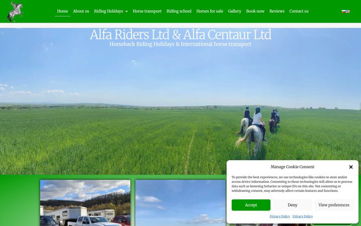 Screenshot von alfariders.com