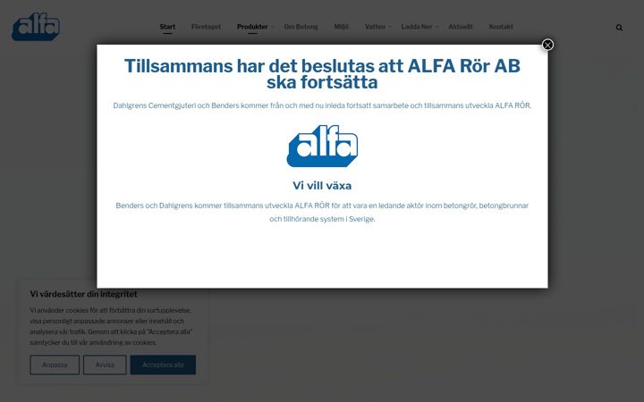 Screenshot von alfaror.se