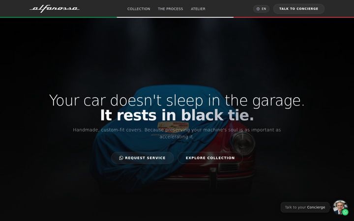 Screenshot of alfarossa.com